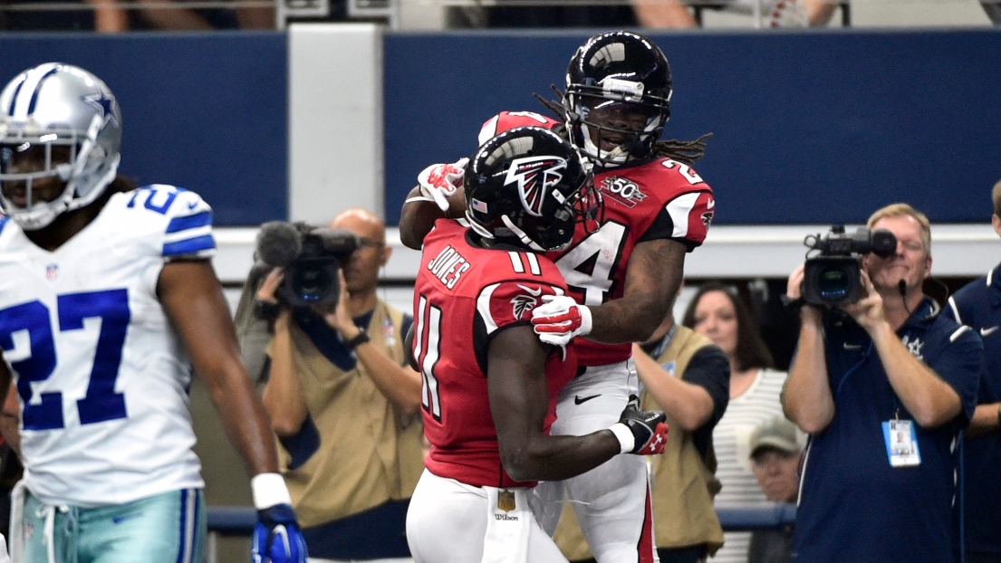 Julio Jones et Devonta Freeman 