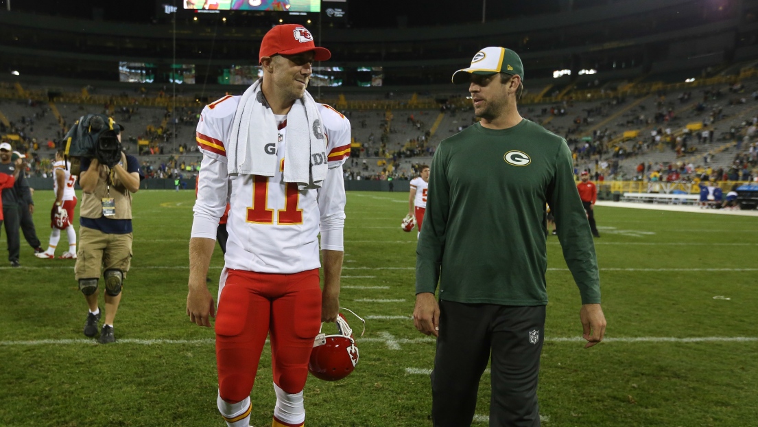 Alex Smith et Aaron Rodgers