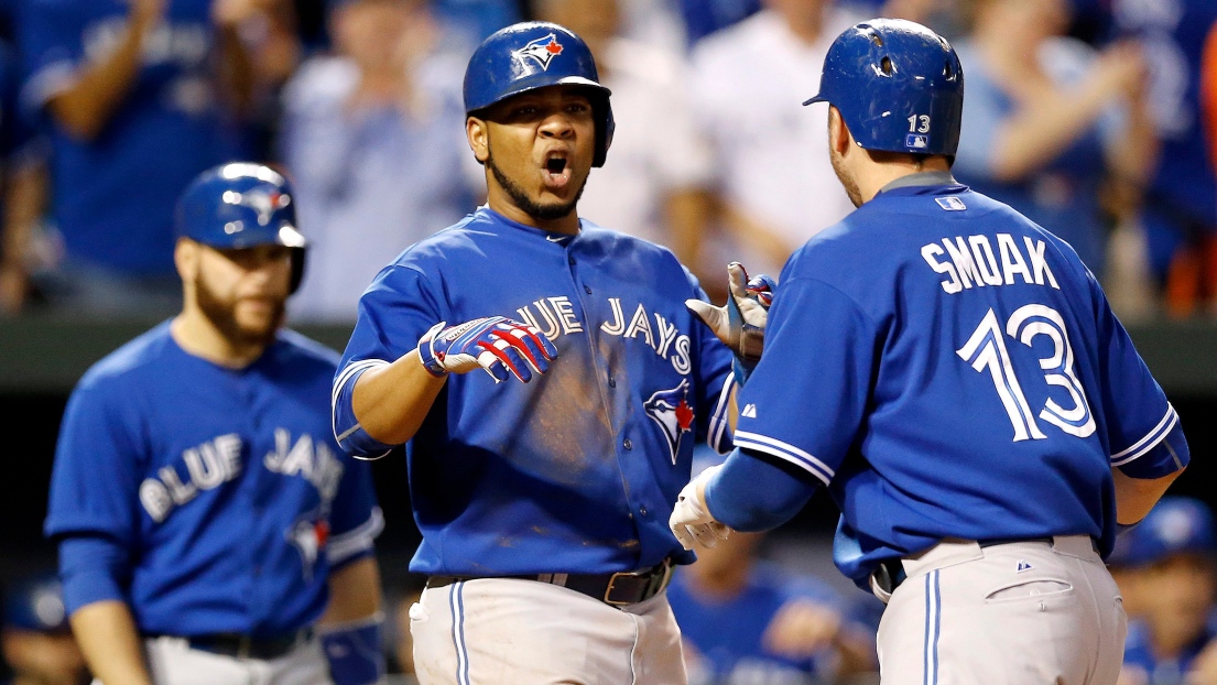 Russell Martin, Edwin Encarnacion et Justin Smoak