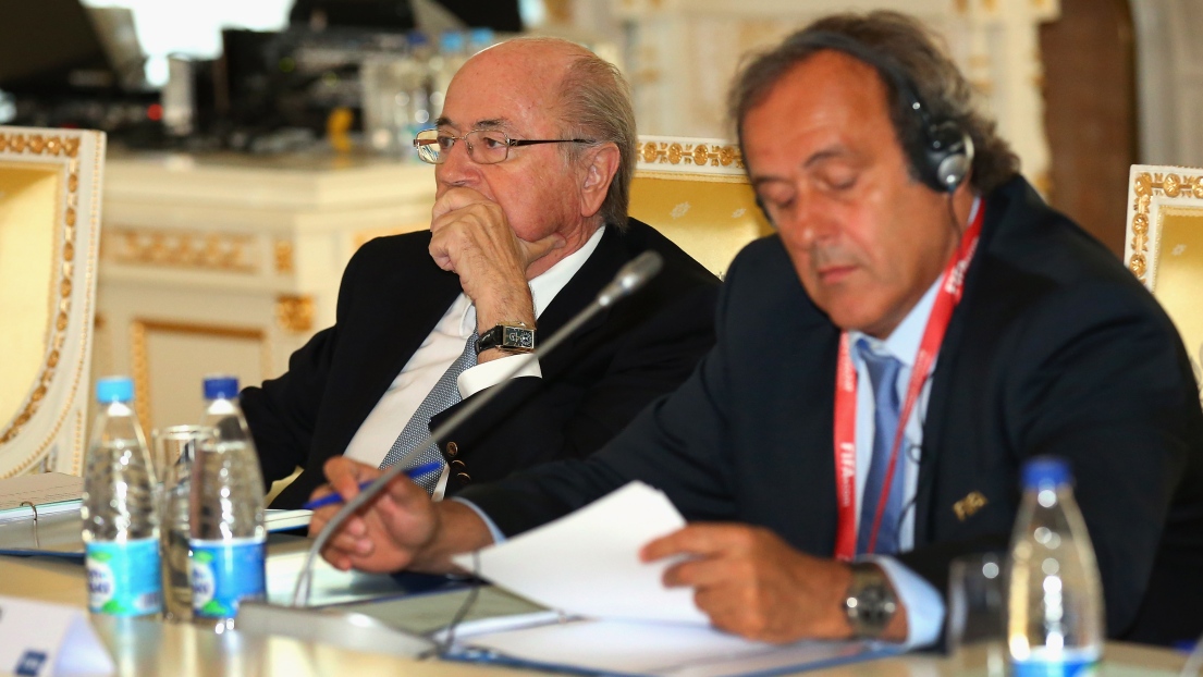 Sepp Blatter et Michel Platini