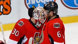 Andrew Hammond et Bobby Ryan Andrew Hammond et Bobby Ryan