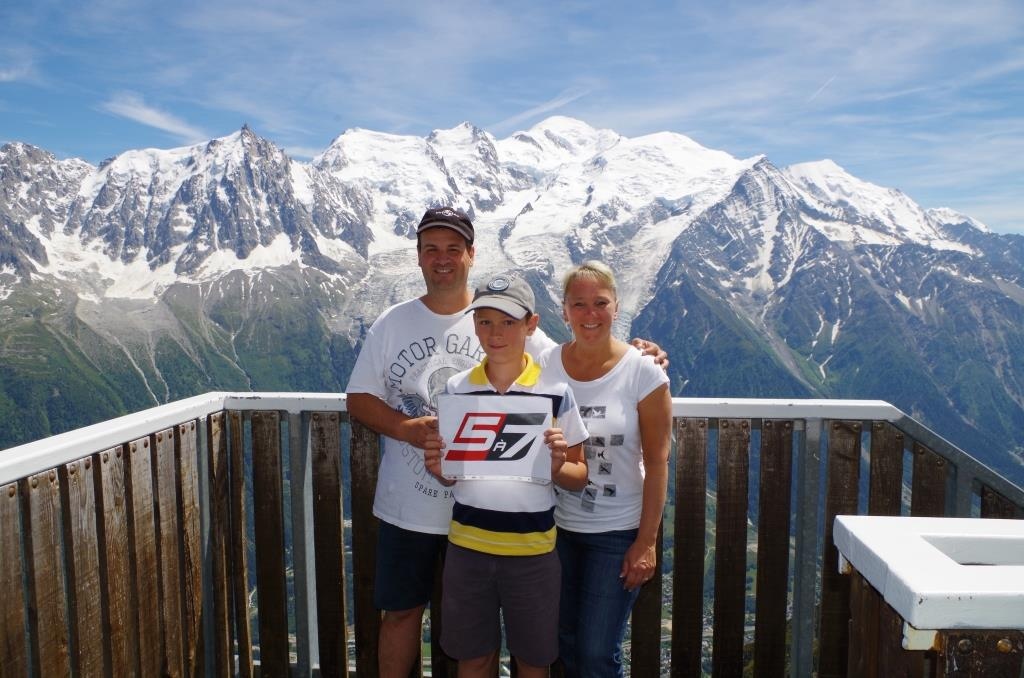 Patrice, Nathalie et Alexis. Chamonix