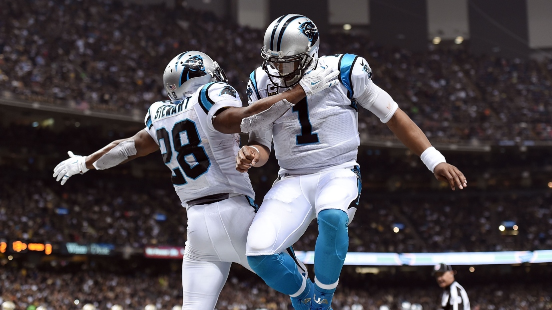 Cam Newton et Jonathan Stewart