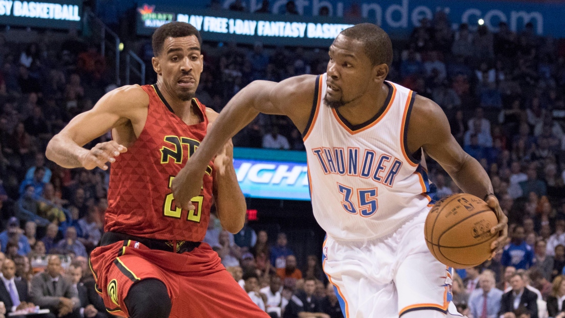 Thabo Sefolosha et Kevin Durant