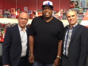 Nous aimons beaucoup la visite, mais quel honneur de recevoir l'ancien des Expos, Ellis Valentine, dans nos studios le 8 décembre 2015. Ellis Valentine Expos Montreal RDS 5 à 7 08-12-2015