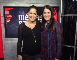 Valérie Sardin nous présente celle qui assurera sa relève jusqu'en septembre; Justine St-Martin! Valérie Sardin Justine St-Martin 5 à 7 RDS 11-12-2015