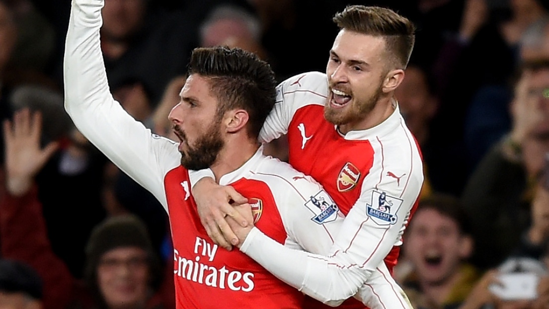 Olivier Giroud et Aaron Ramsey