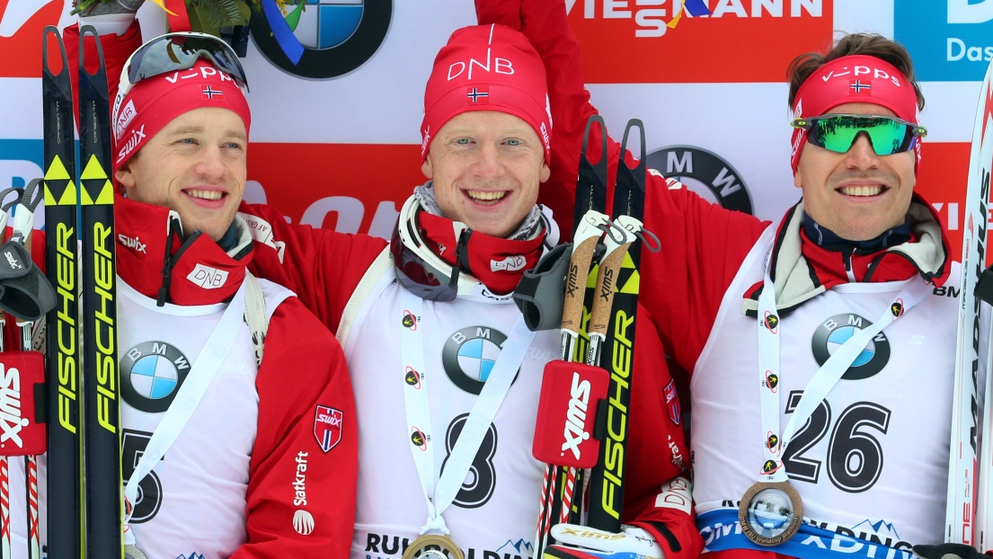 Tarjei Boe, Johannes Thingnes Boe et Emil Hegle Svendsen