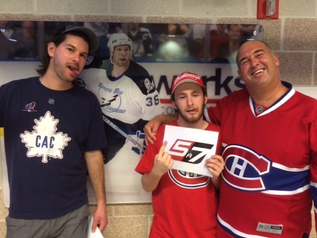 Jean-Philippe, Marc-Olivier et papa Bruno Cook Tampa