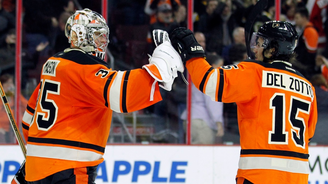 Steve Mason et Michael Del Zotto