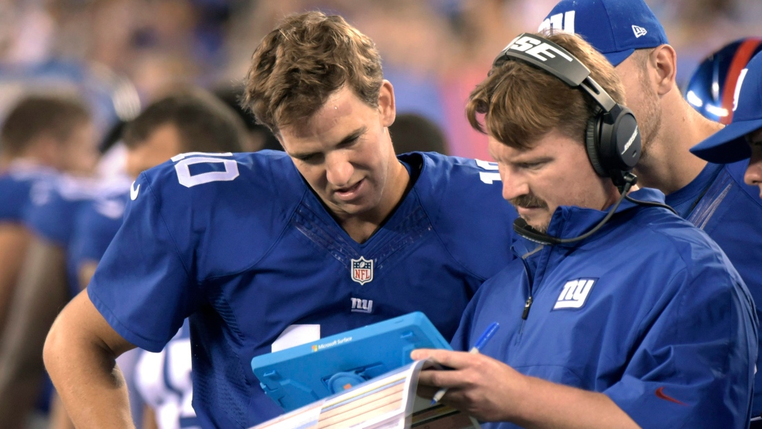 Eli Manning et Ben McAdoo