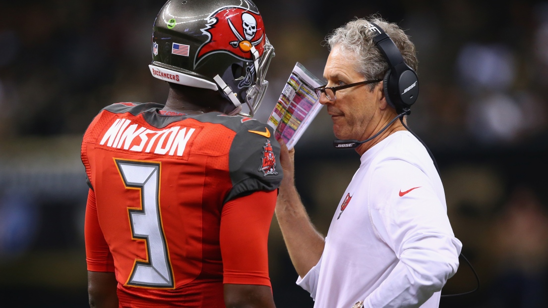 Dirk Koetter et Jameis Winston