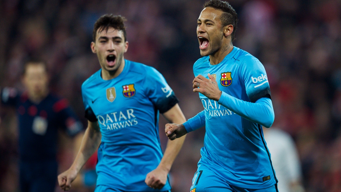 Neymar et Munir El Haddadi