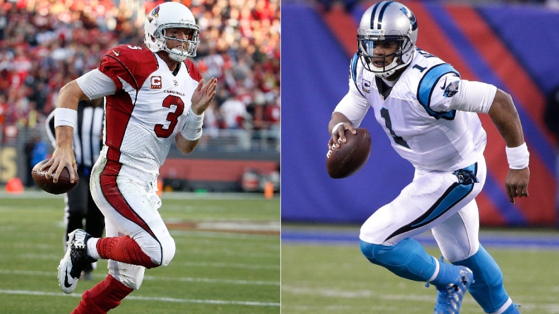 Carson Palmer et Cam Newton