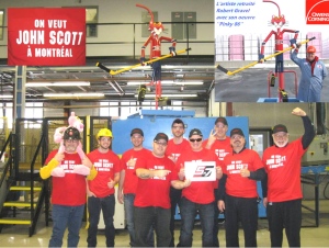 Gilles Hébert, Wes Olson, Claude Latour, Patrick Bernier, Dominic Rolland
