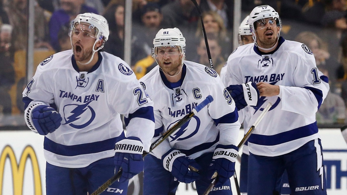 Ryan Callahan, Steven Stamkos et Alex Killorn