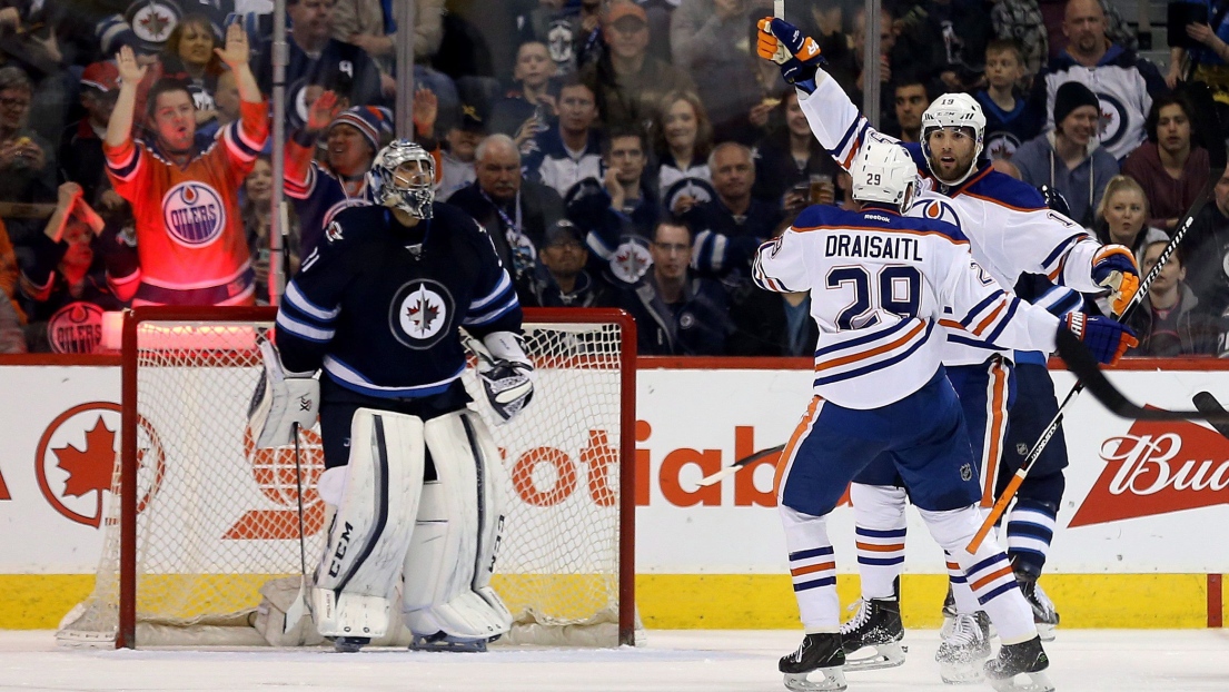 Leon Draisaitl et Patrick Maroon