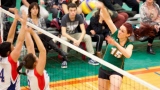 Championnat provincial de volley-ball féminin D2 - Attaque de Marie-Claude Villemure des Patriotes de l'UQTR