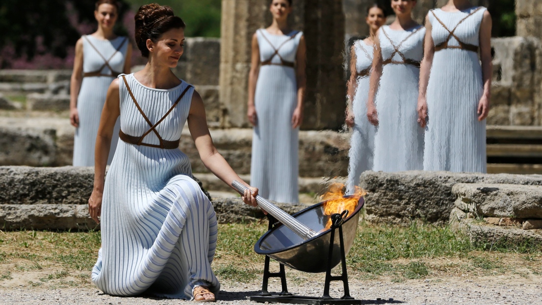 La flamme olympique