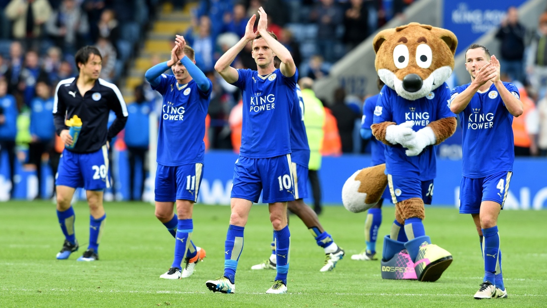 Des joueurs de Leicester célèbrent