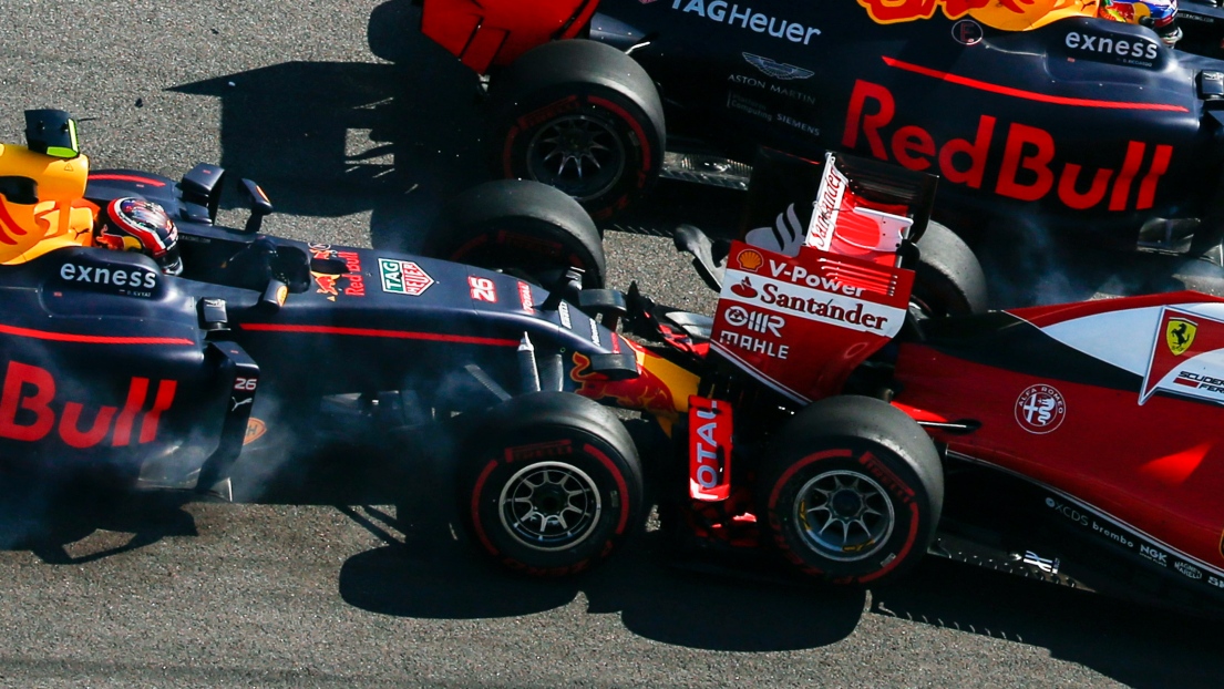 Daniil Kvyat et Sebastian Vettel