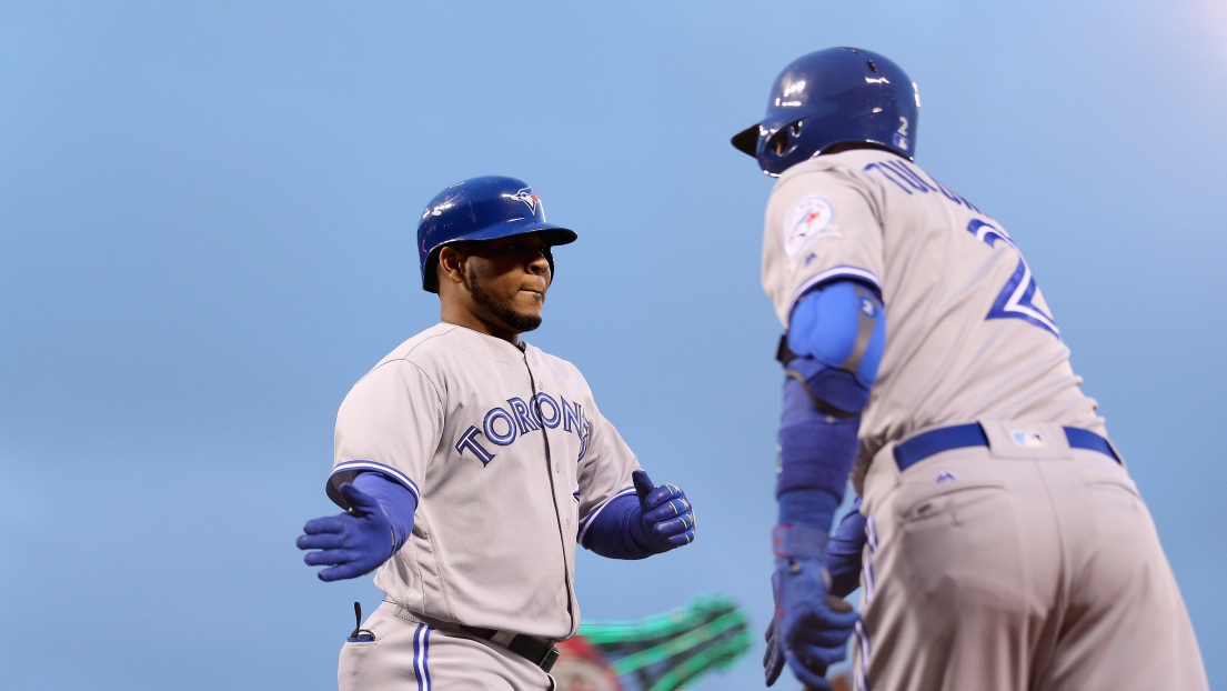 Edwin Encarnacion et Troy Tulowitzki