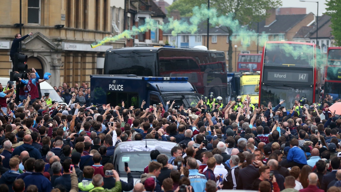 Des partisans de West Ham