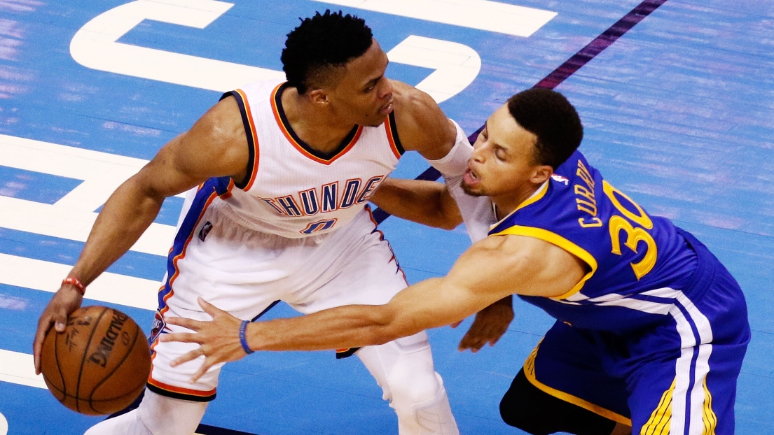 Russell Westbrook et Stephen Curry
