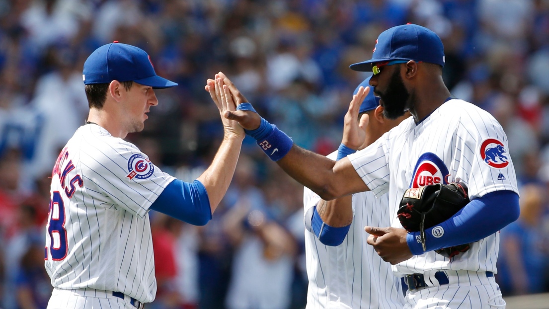 Kyle Hendricks et Jason Heyward