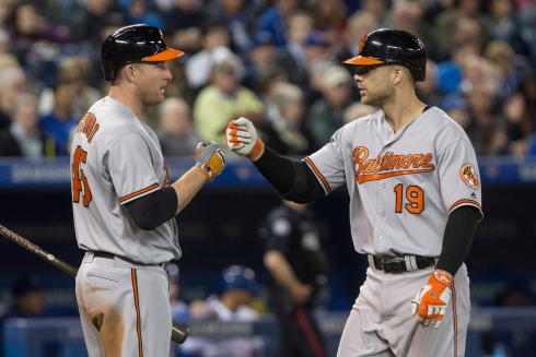 Mark Trumbo et Chris Davis