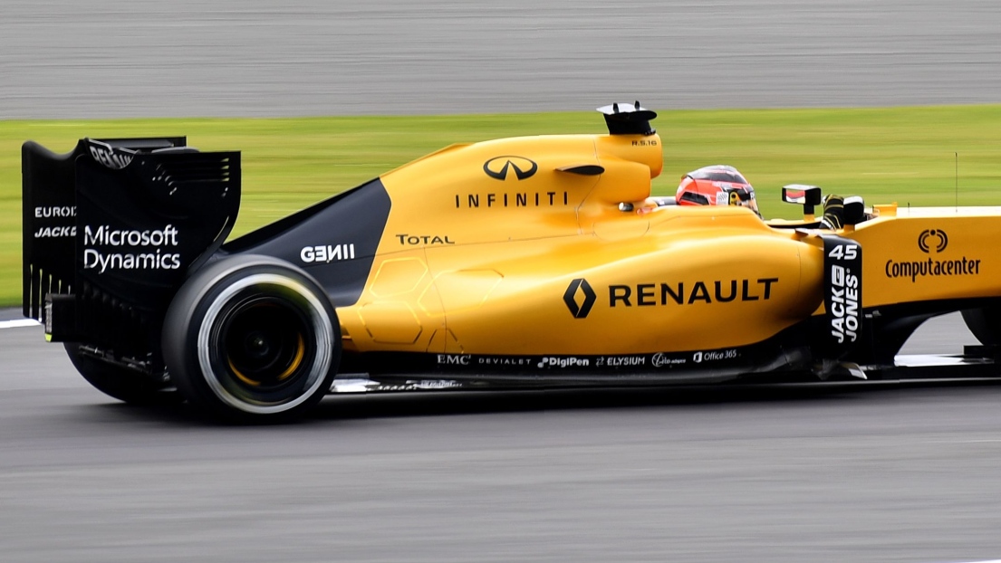 Une voiture de Renault en F1