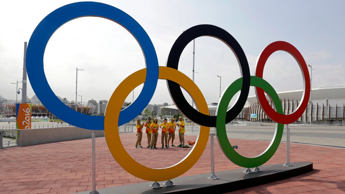 Anneaux olympiques à Rio