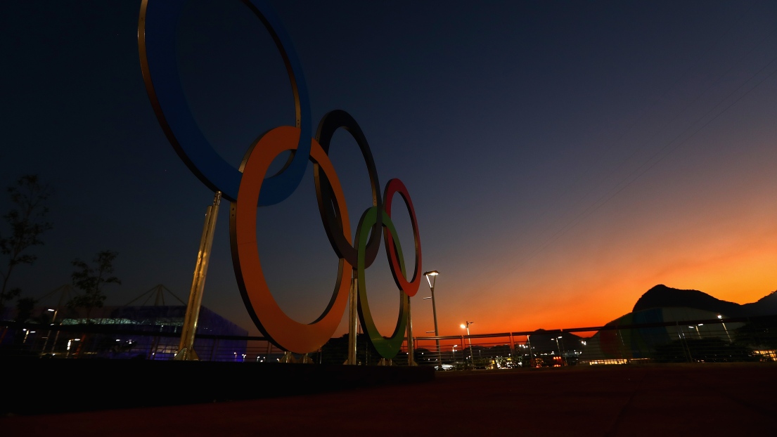 Les anneaux olympiques à Rio