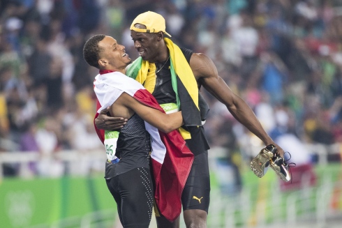 Andre De Grasse et Usain Bolt