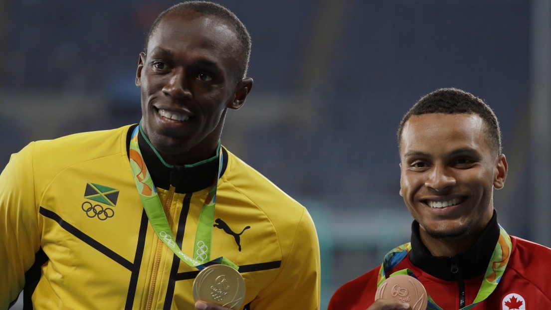 Usain Bolt et Andre De Grasse