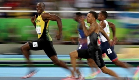 Usain Bolt à Rio au 100m