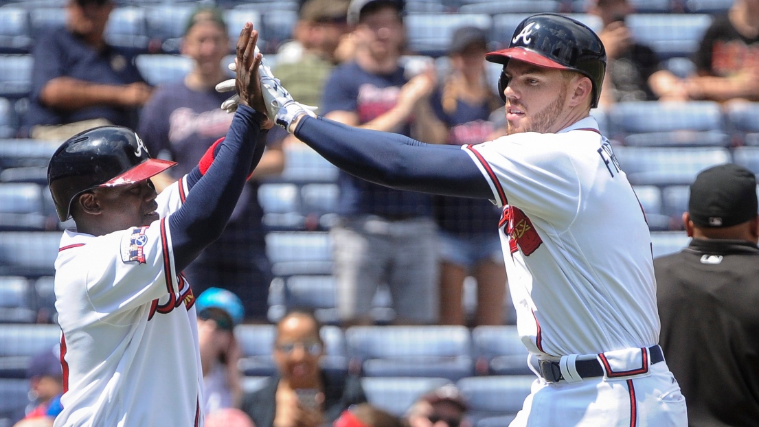 Adonis Garcia et Freddie Freeman