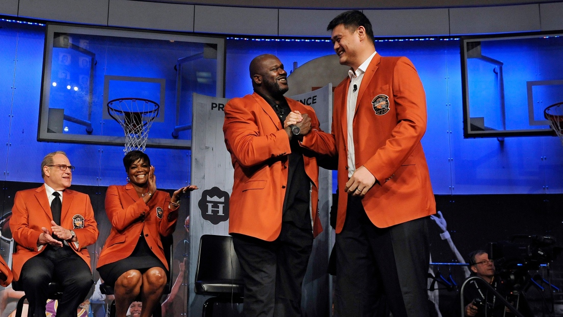 Shaquille O'Neal et Yao Ming