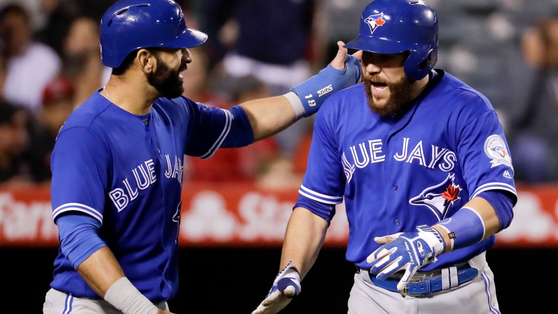 Jose Bautista et Russell Martin