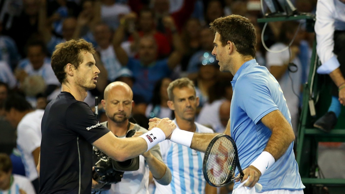 Juan Martin Del Potro et Andy Murray