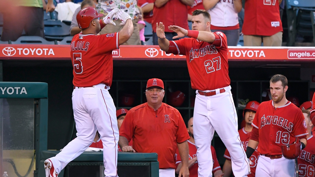 Albert Pujols et Mike Trout