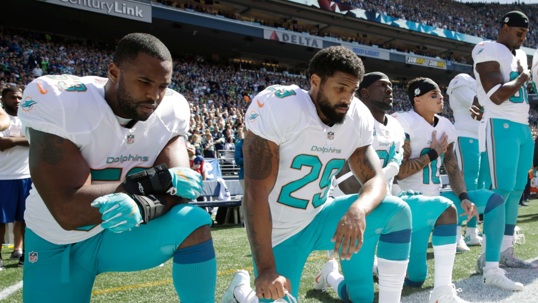 Jelani Jenkins, Arian Foster, Michael Thomas et Kenny Stills