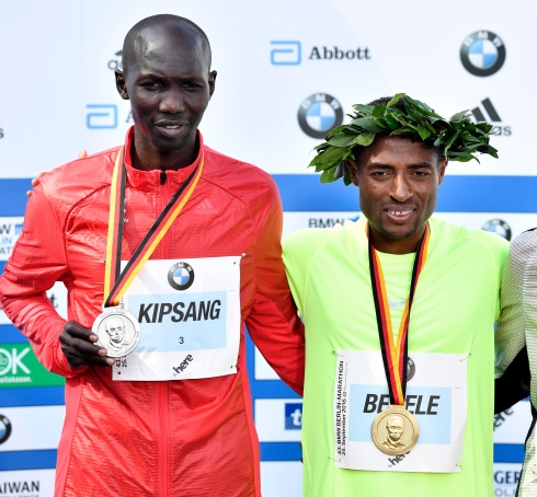 Wilson Kipsang et Kenenisa Bekele