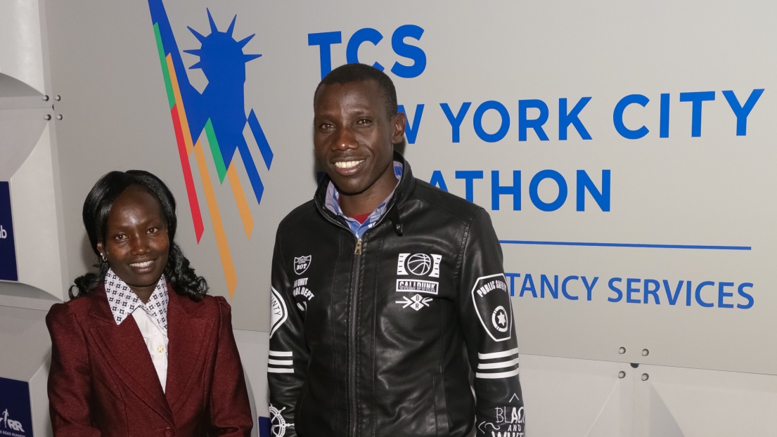 Mary Keitany et Stanley Biwott 