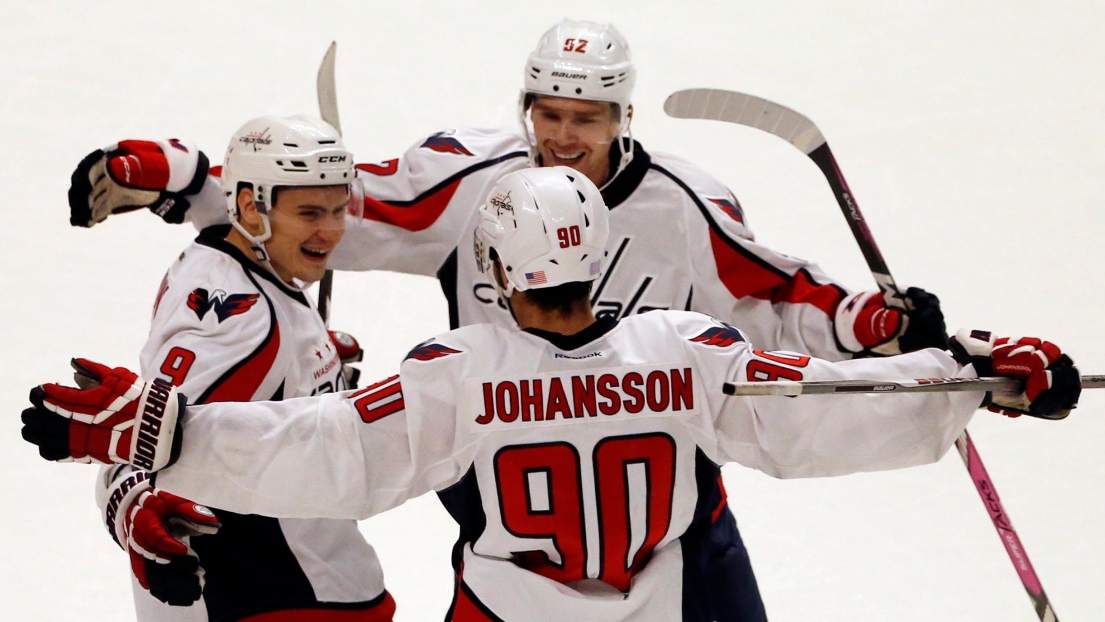 Marcus Johansson, Dmitry Orlov et Evgeny Kuznetsov