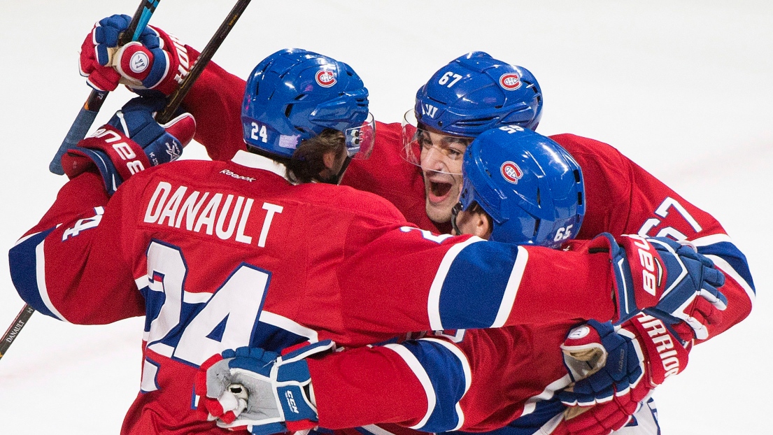 Phillip Danault, Max Pacioretty et Andrew Shaw