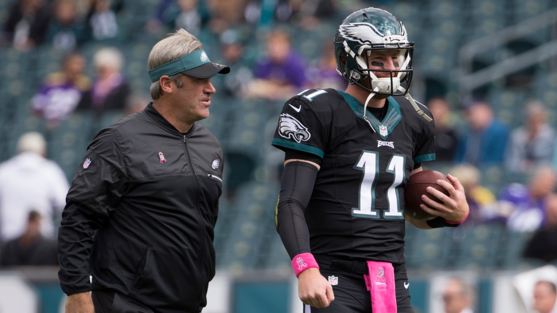 Doug Pederson et Carson Wentz