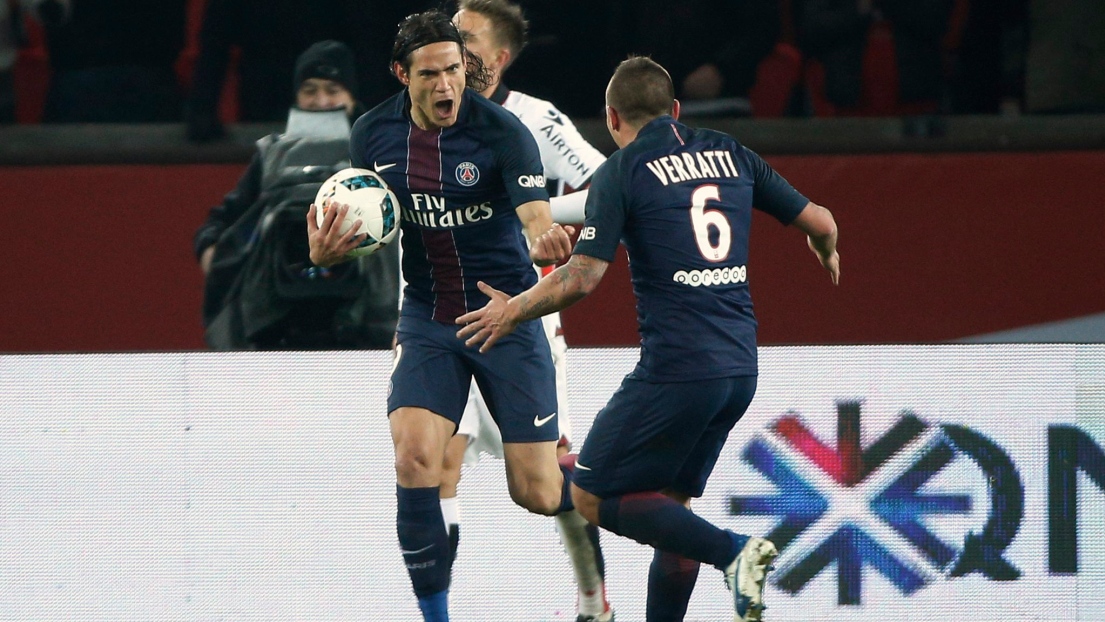 Edinson Cavani et Marco Verratti