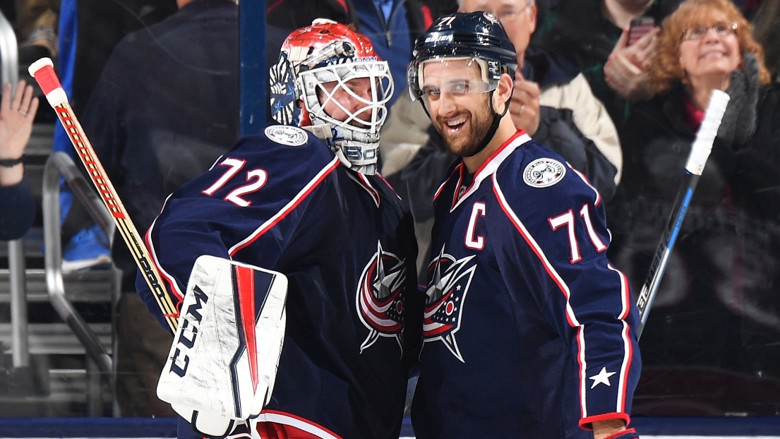 Sergei Bobrovsky et Nick Foligno