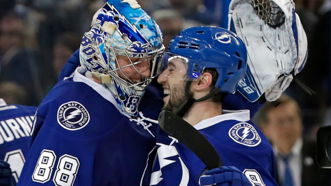 Andrei Vasilevskiy et Tyler Johnson